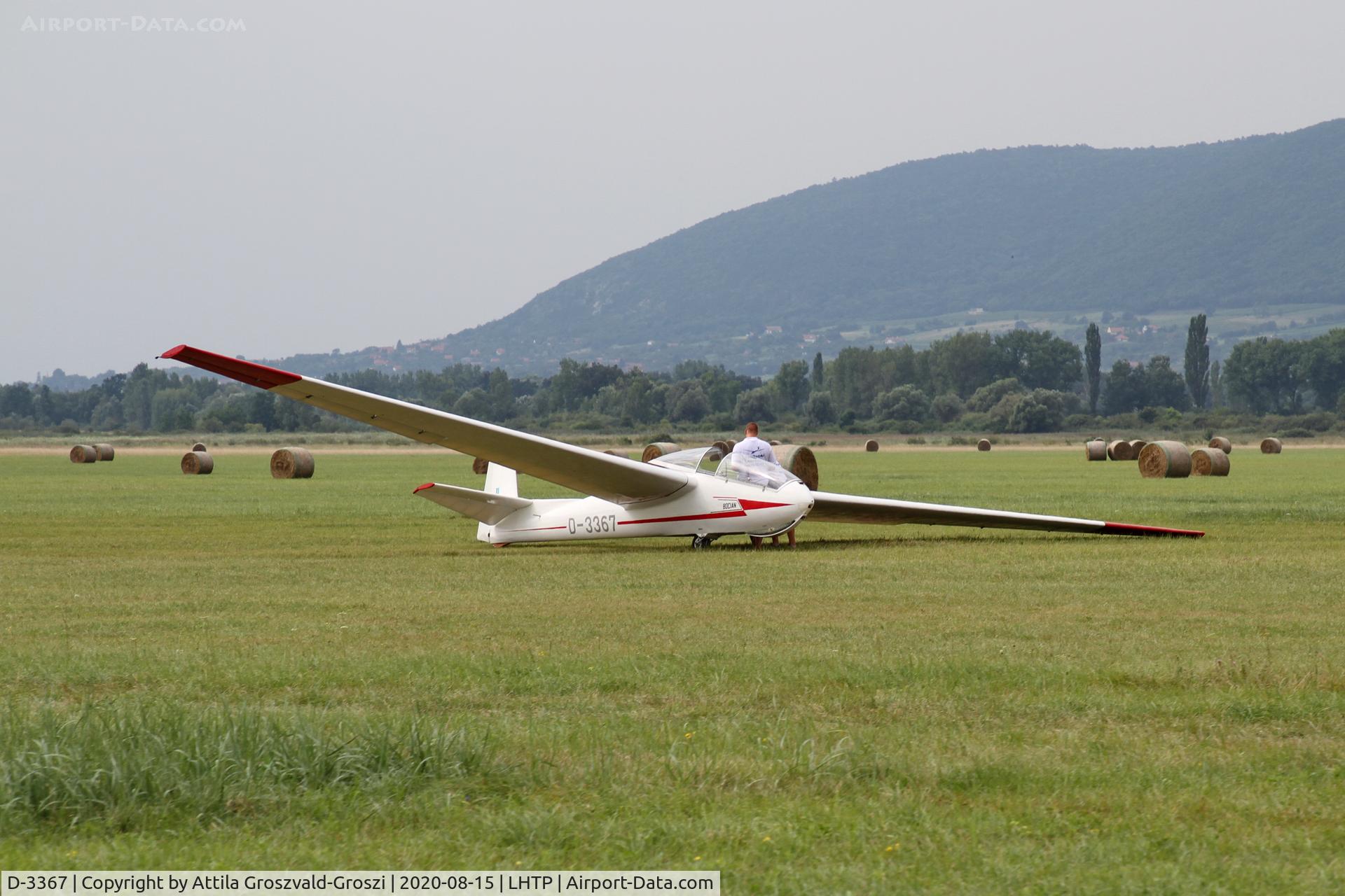 D-3367, 1971 PZL-Bielsko SZD-9bis Bocian 1E C/N P-547, LHTP - Tapolca Airport, Hungary