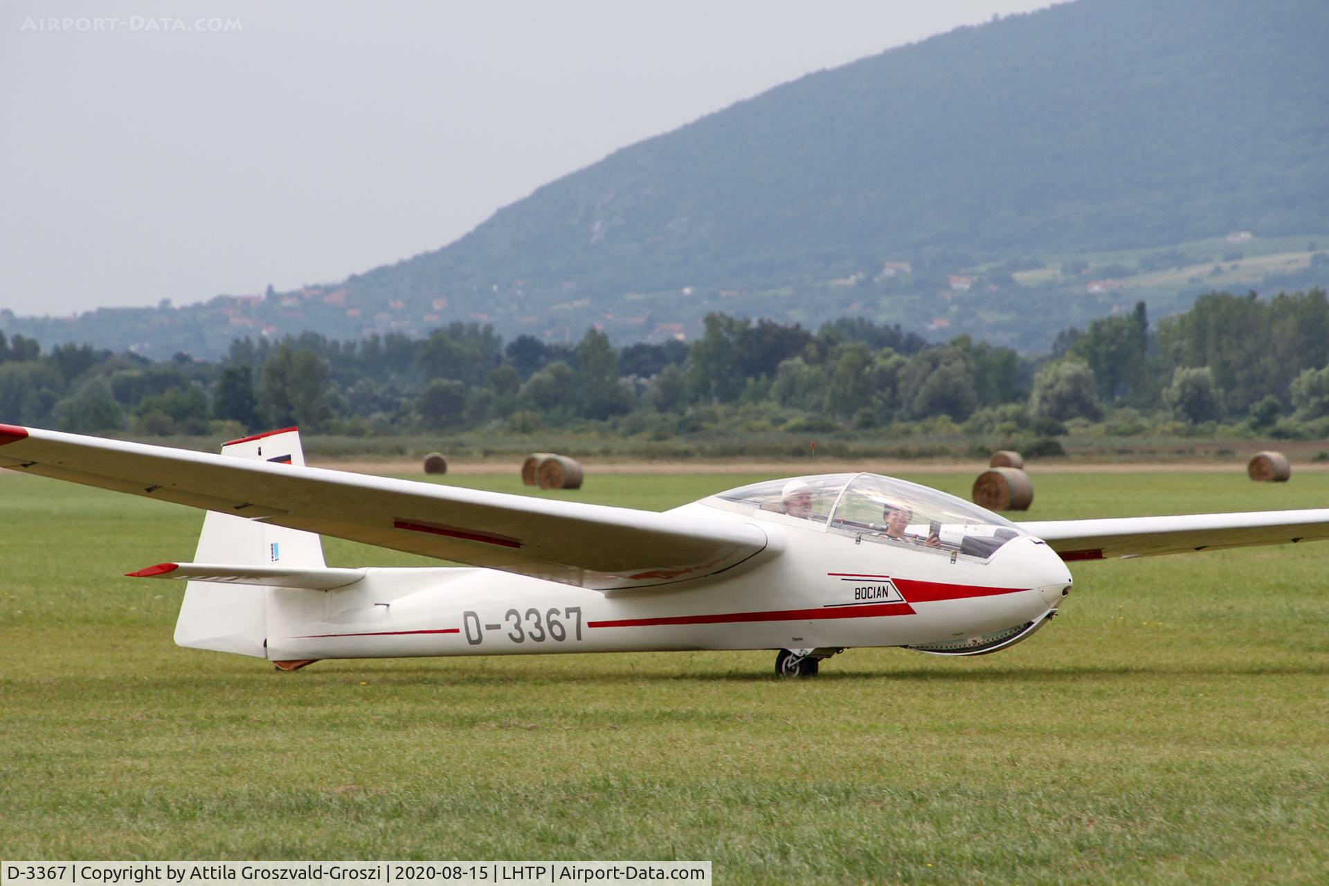 D-3367, 1971 PZL-Bielsko SZD-9bis Bocian 1E C/N P-547, LHTP - Tapolca Airport, Hungary