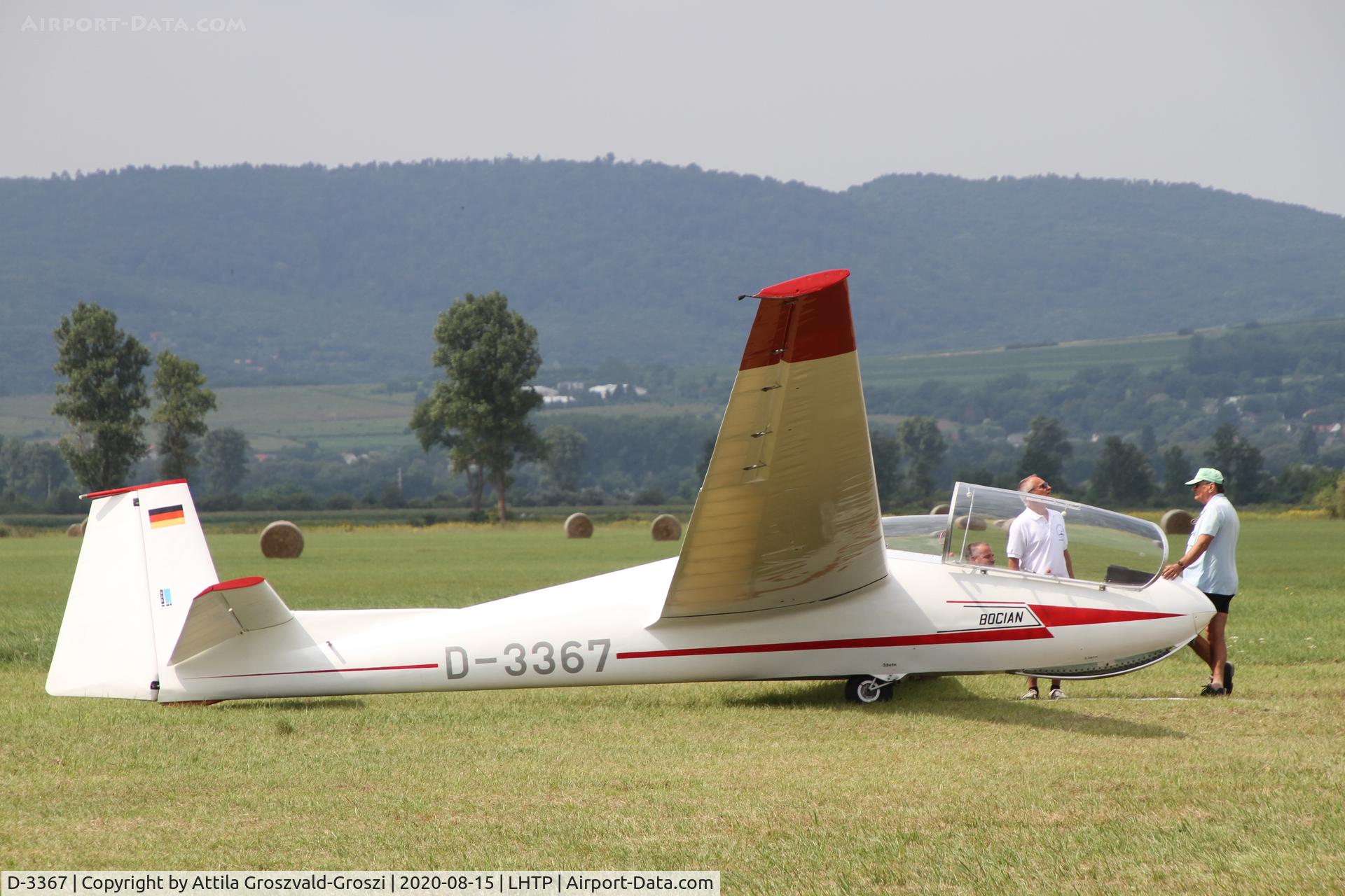 D-3367, 1971 PZL-Bielsko SZD-9bis Bocian 1E C/N P-547, LHTP - Tapolca Airport, Hungary