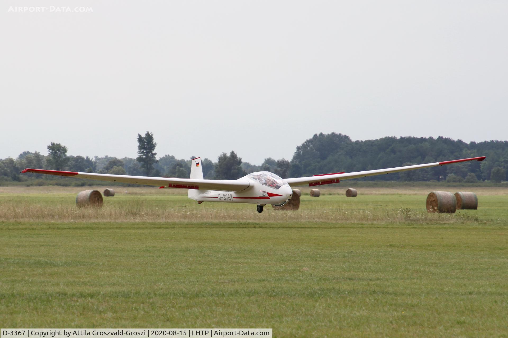 D-3367, 1971 PZL-Bielsko SZD-9bis Bocian 1E C/N P-547, LHTP - Tapolca Airport, Hungary