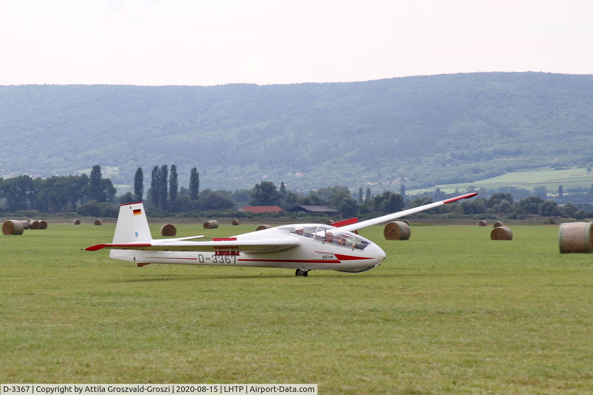 D-3367, 1971 PZL-Bielsko SZD-9bis Bocian 1E C/N P-547, LHTP - Tapolca Airport, Hungary