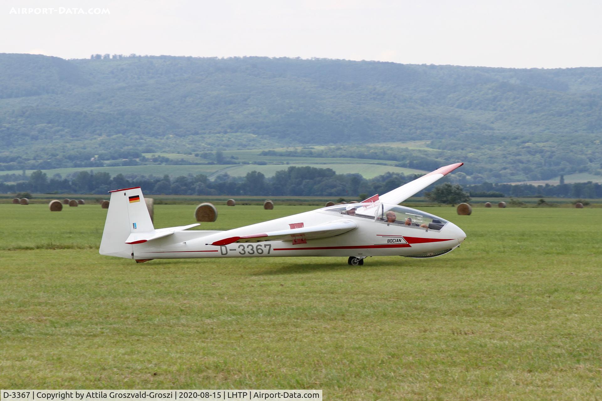 D-3367, 1971 PZL-Bielsko SZD-9bis Bocian 1E C/N P-547, LHTP - Tapolca Airport, Hungary