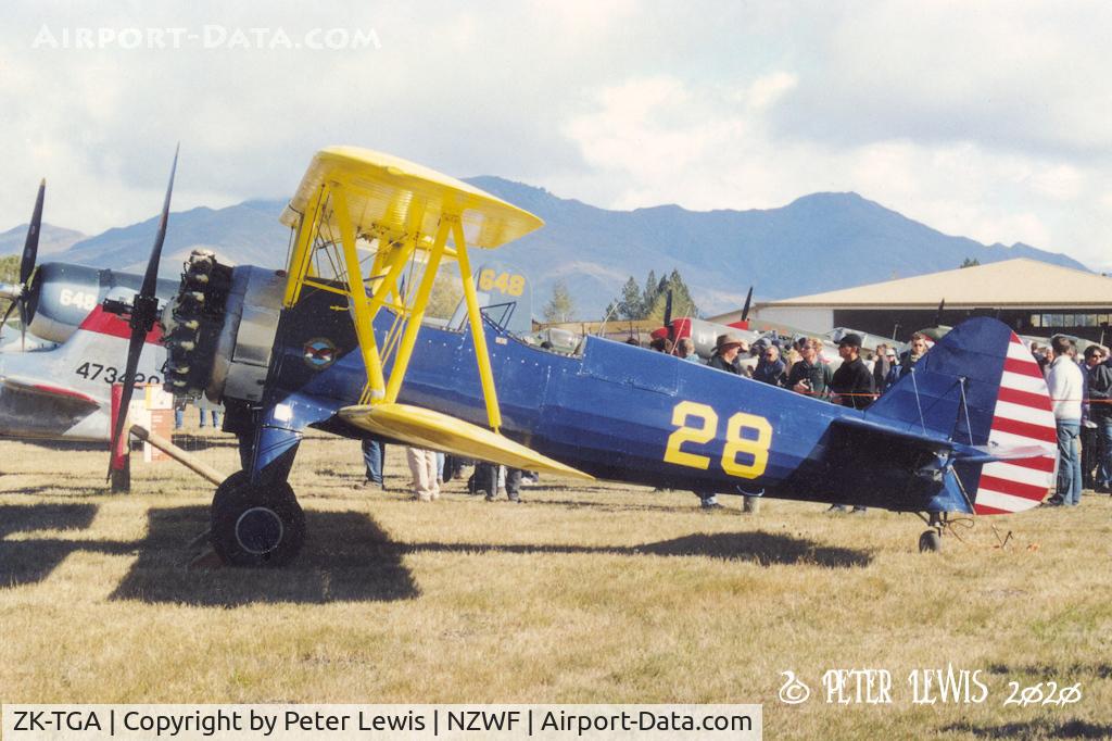 ZK-TGA, Boeing N2S-1 Kaydet (A75N1) C/N 75-3132, The Old Flying Machine Co.(NZ) Ltd., Auckland - 2004