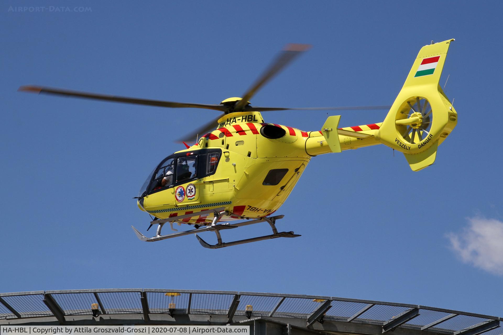 HA-HBL, Eurocopter EC-135P-2+ C/N 0399, Veszprém Hospital Helicopter Landing Dock
