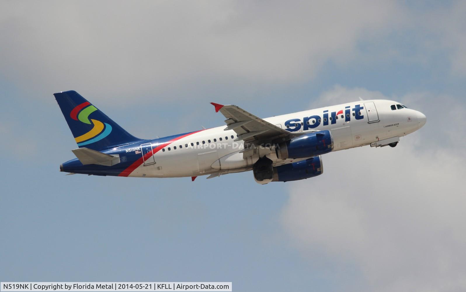 N519NK, 2006 Airbus A319-132 C/N 2723, FLL 2014