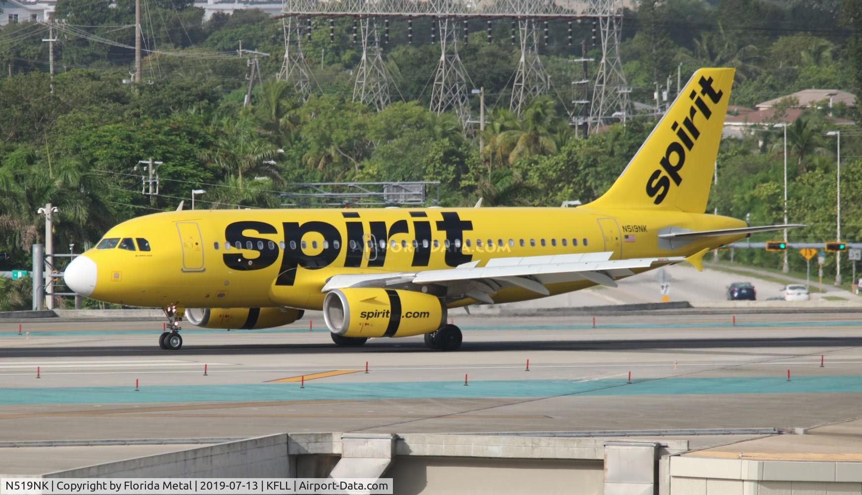 N519NK, 2006 Airbus A319-132 C/N 2723, FLL 2019