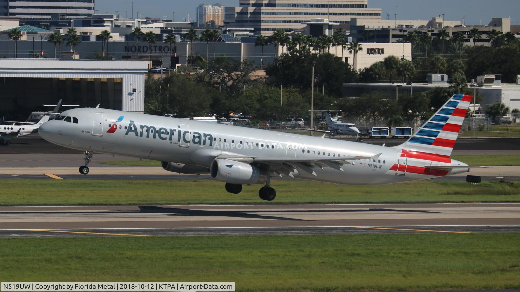 N519UW, 2009 Airbus A321-231 C/N 3881, TPA 2018