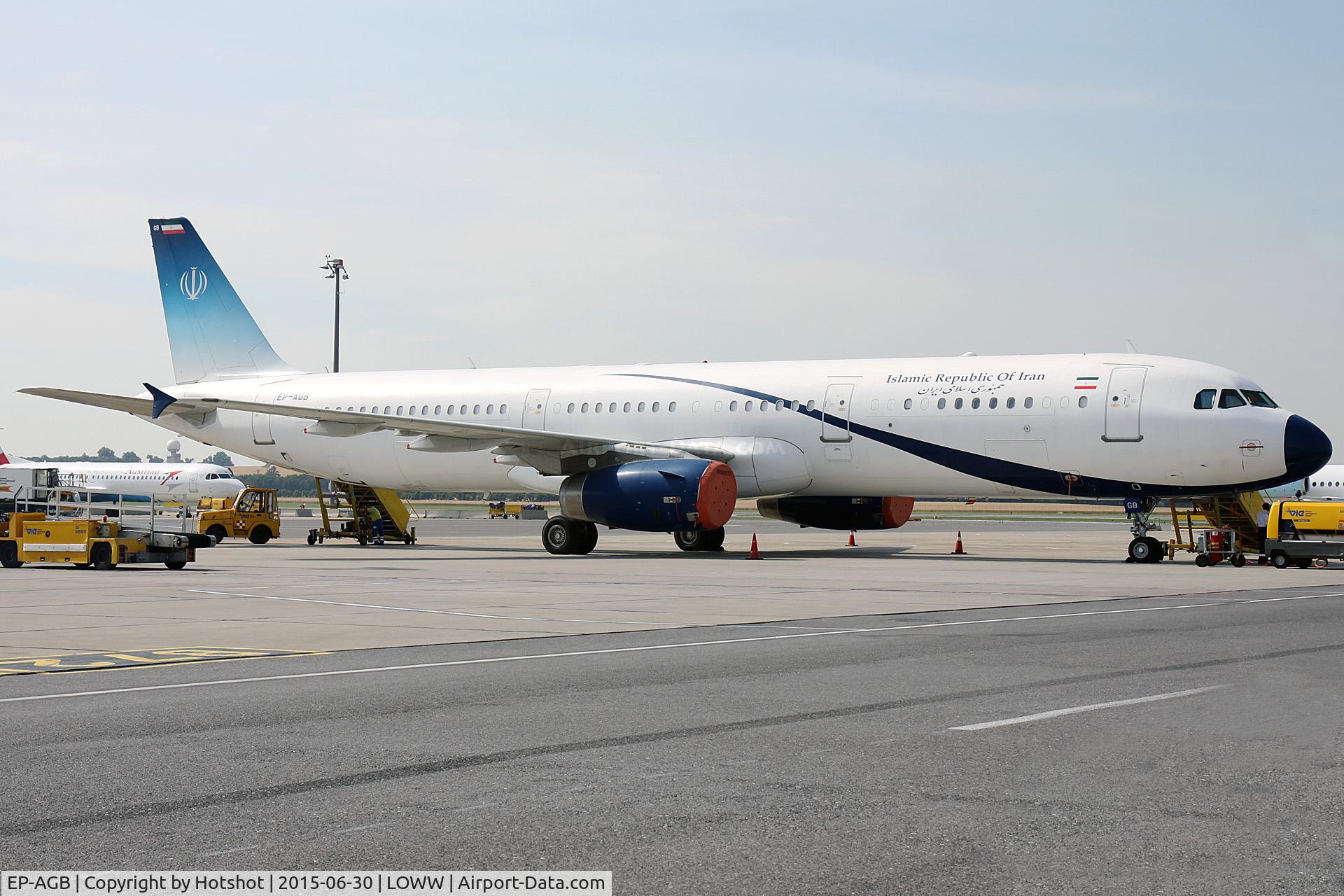 EP-AGB, 2000 Airbus A321-231 C/N 1202, At times a frequent Visitor to Vienna, when they negotiated the nuclear treaty