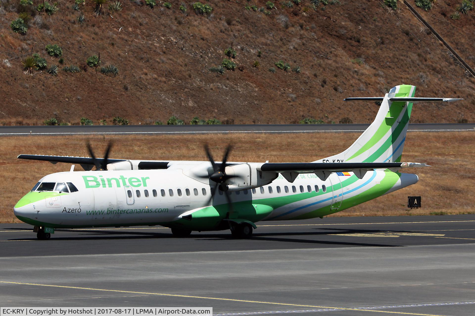 EC-KRY, 2008 ATR 72-212A C/N 795, Taxing in.