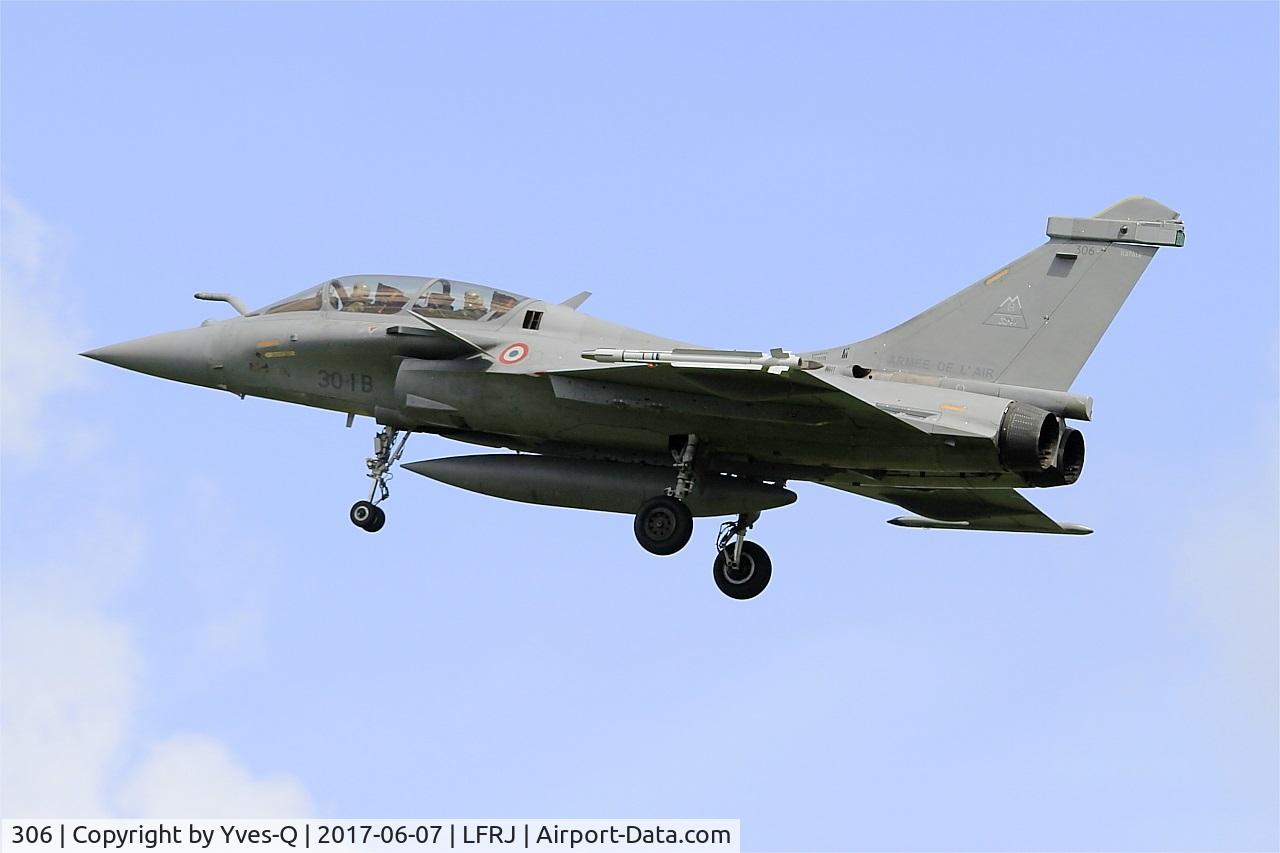 306, Dassault Rafale B C/N 306, Dassault Rafale B, On final rwy 26, Landivisiau Naval Air Base (LFRJ) Tiger Meet 2017