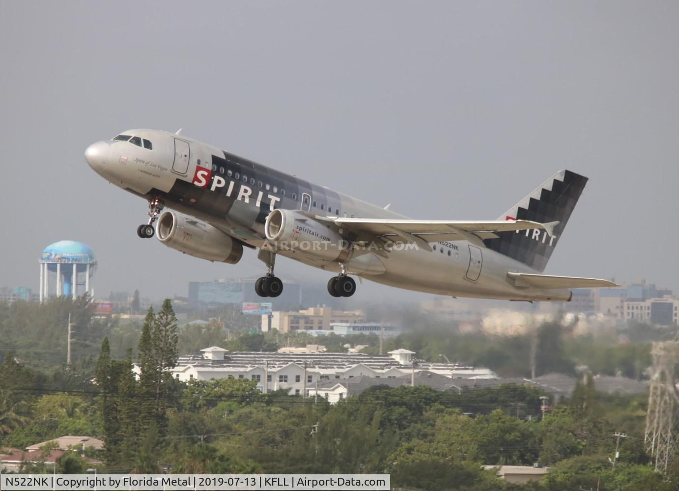 N522NK, 2006 Airbus A319-132 C/N 2893, FLL 2019