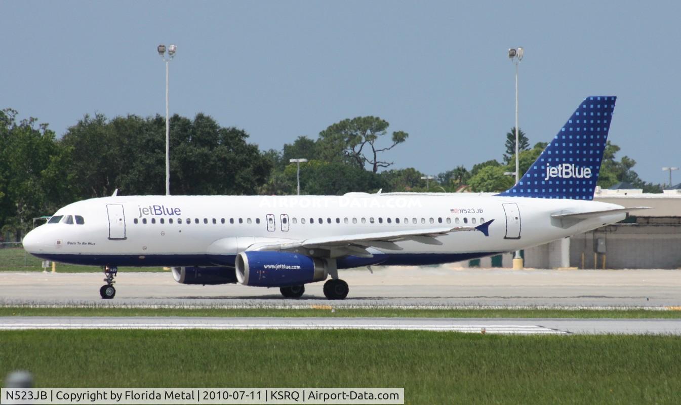 N523JB, 2001 Airbus A320-232 C/N 1506, SRQ O.F.A. 2010