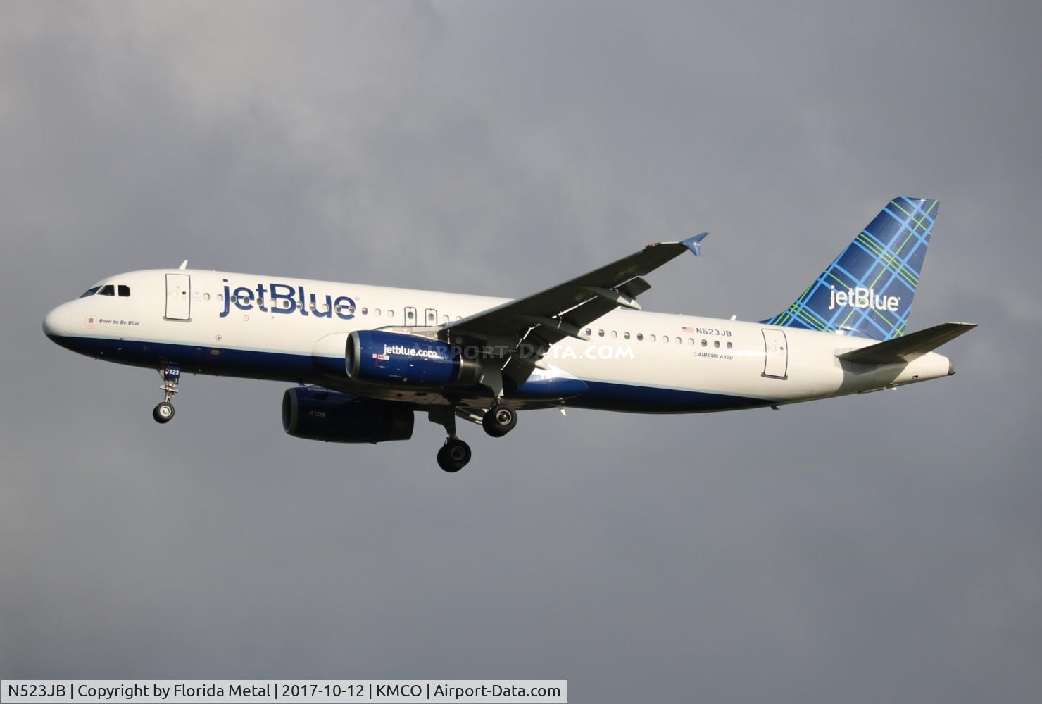 N523JB, 2001 Airbus A320-232 C/N 1506, MCO 2017