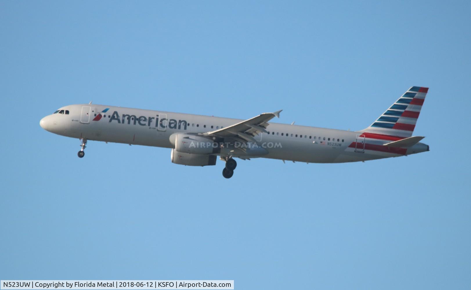 N523UW, 2009 Airbus A321-231 C/N 3960, SFO 2018