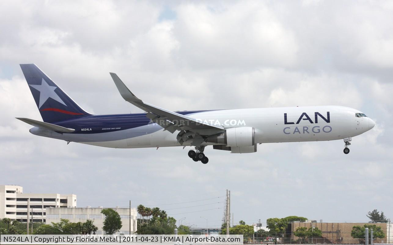 N524LA, 2007 Boeing 767-346F C/N 35816, MIA 2011