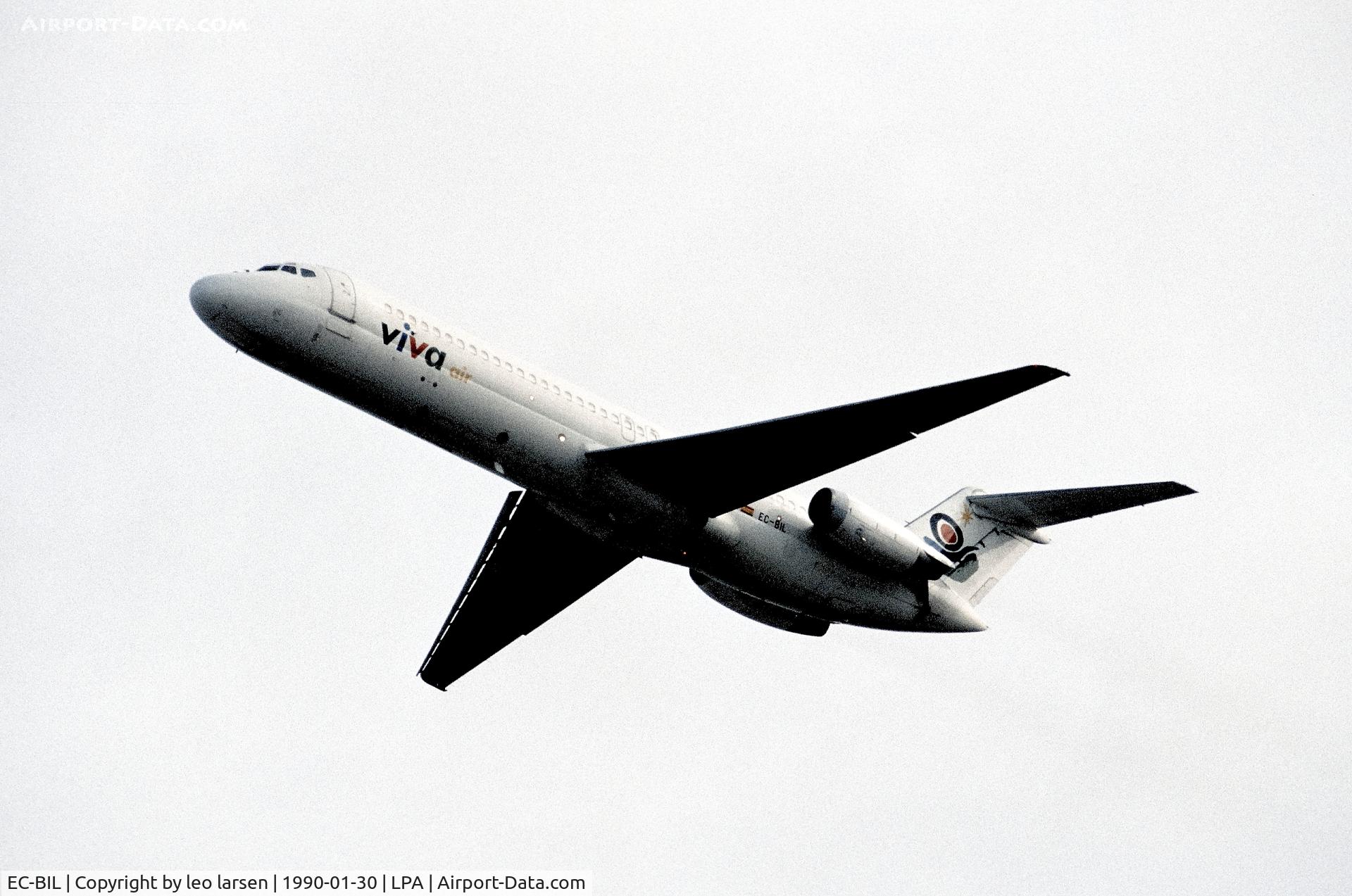 EC-BIL, 1967 Douglas DC-9-32 C/N 47084, Las Palmas 30.1.1991