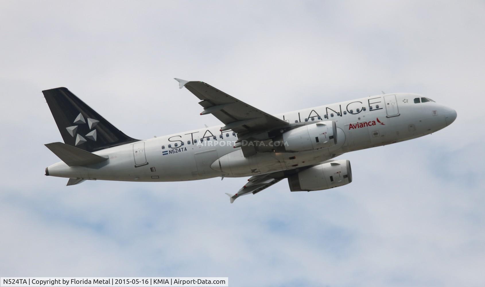 N524TA, 2012 Airbus A319-132 C/N 5280, MIA 2015