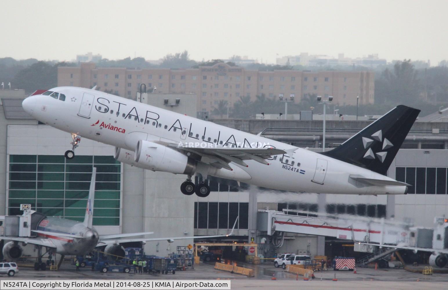 N524TA, 2012 Airbus A319-132 C/N 5280, MIA 2014