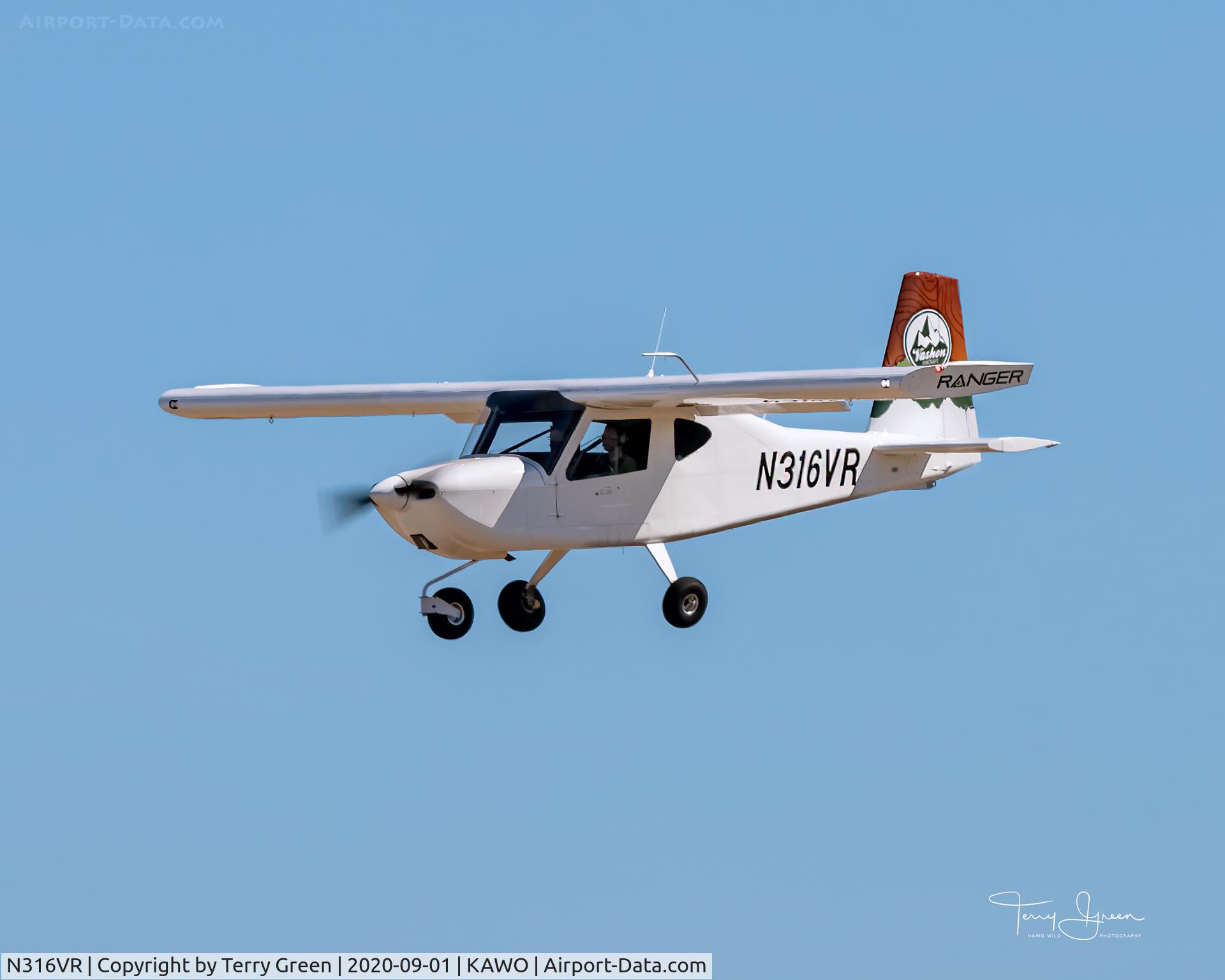 N316VR, 2020 CKD ENGRG LLC DBA VASHON ACFT RANGER R7 C/N 10166, KAWO