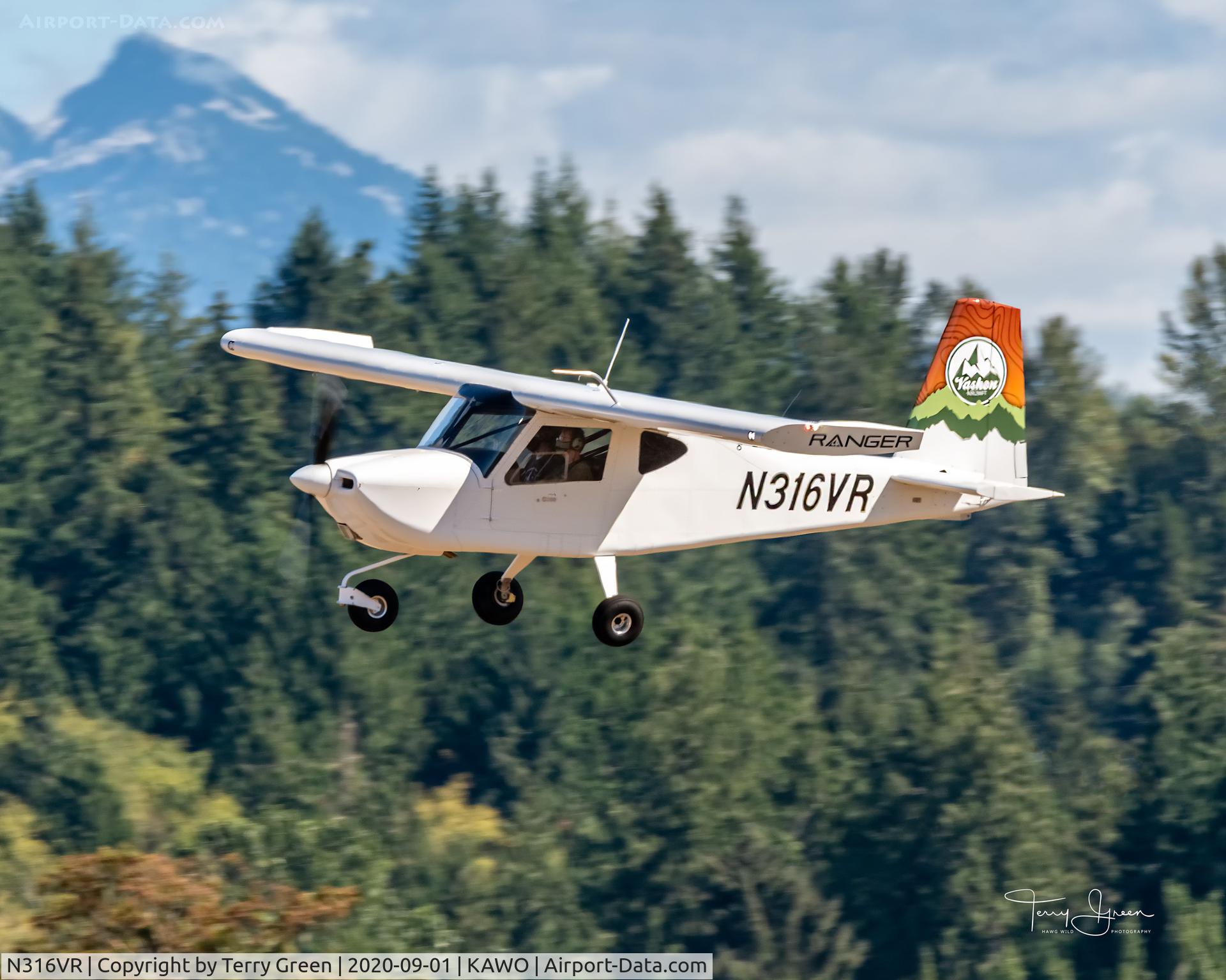 N316VR, 2020 CKD ENGRG LLC DBA VASHON ACFT RANGER R7 C/N 10166, KAWO