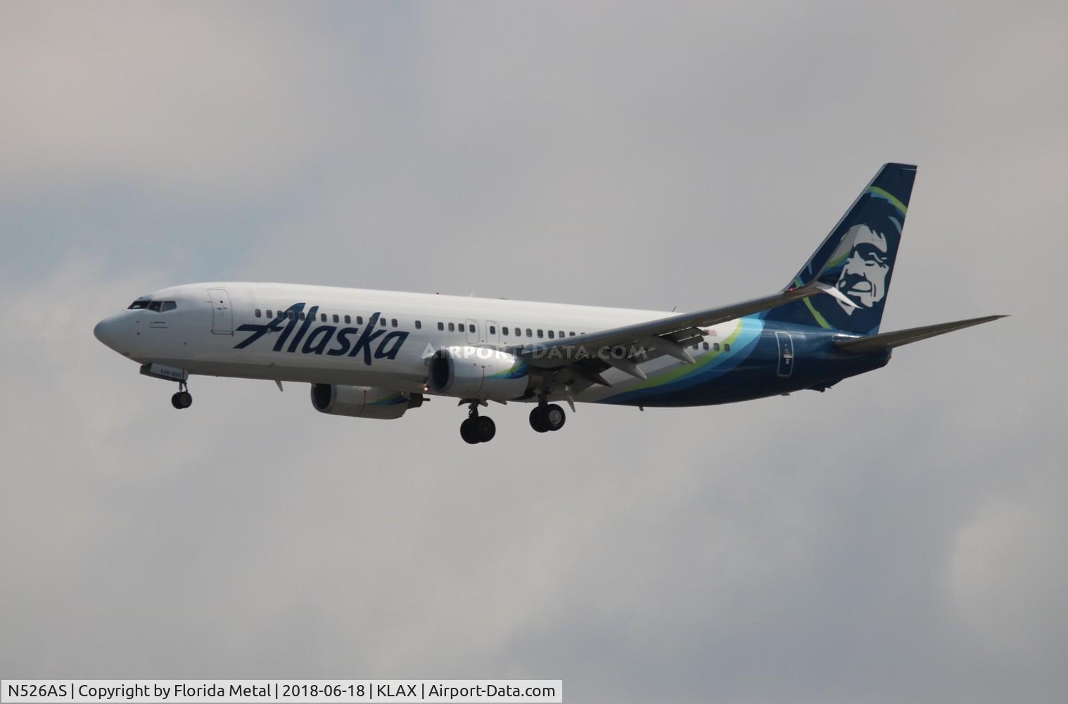 N526AS, 2009 Boeing 737-890 C/N 35196, LAX 2018