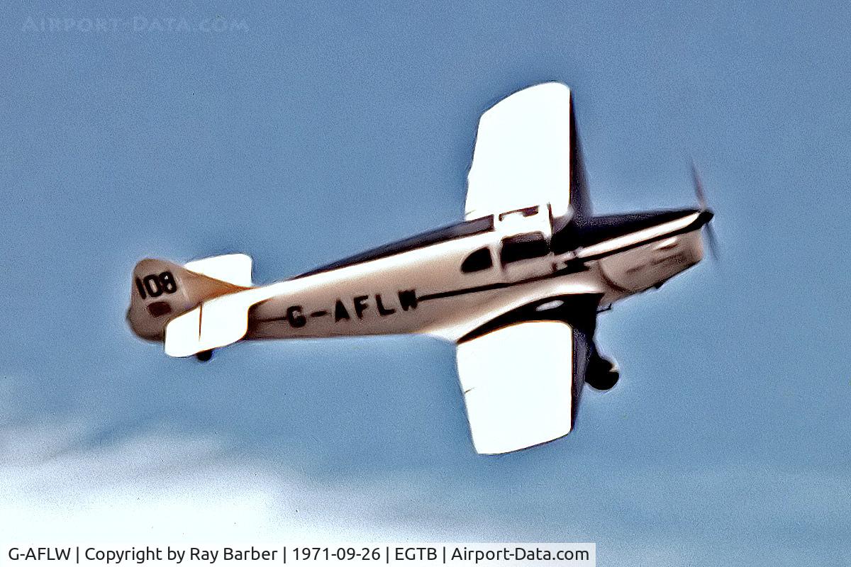 G-AFLW, 1938 Miles M.17 Monarch C/N 792, G-AFLW   Miles M.17 Monarch [792] Booker~G 26/09/1971