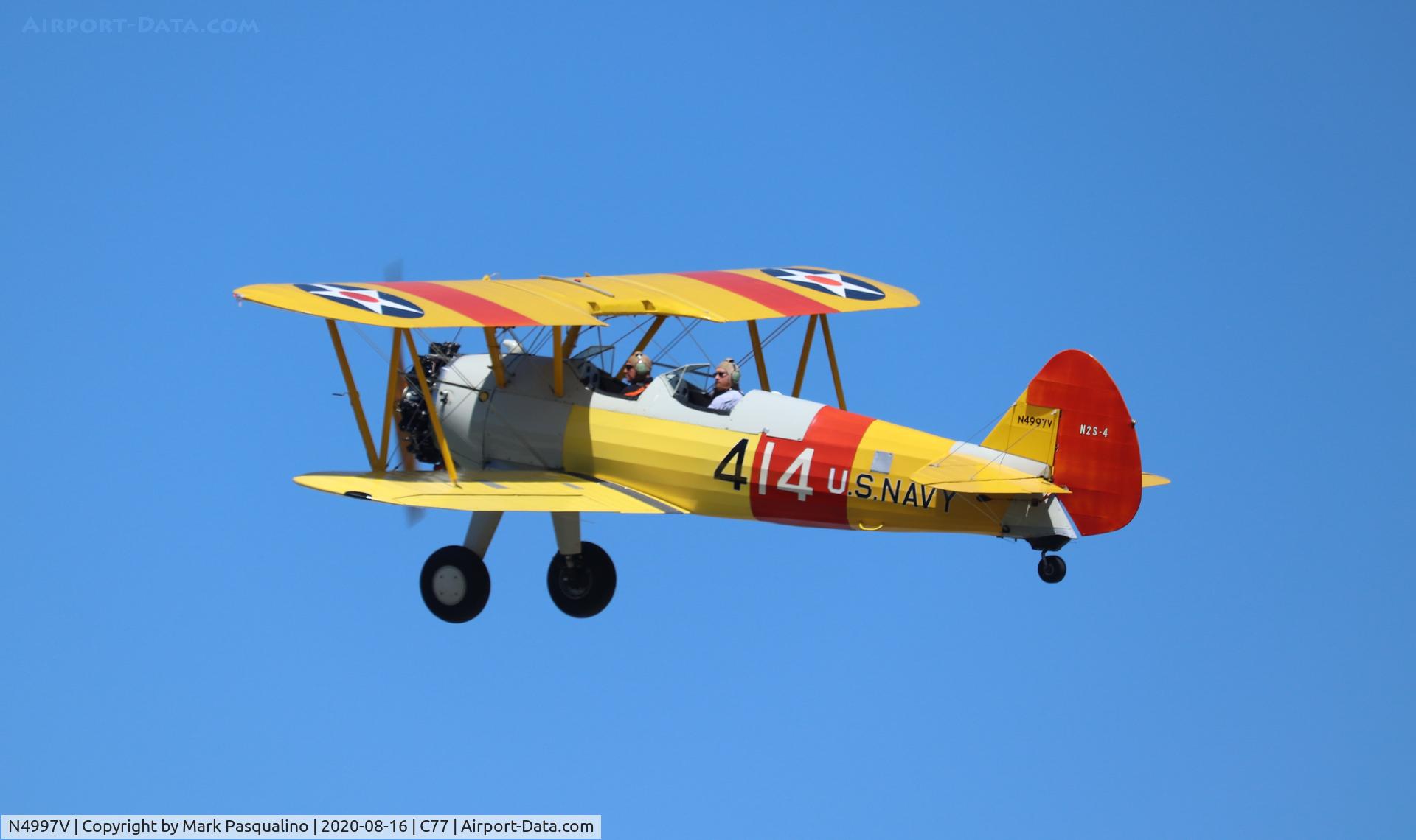 N4997V, 1942 Boeing A75N1(PT17) C/N 75-3423, Stearman