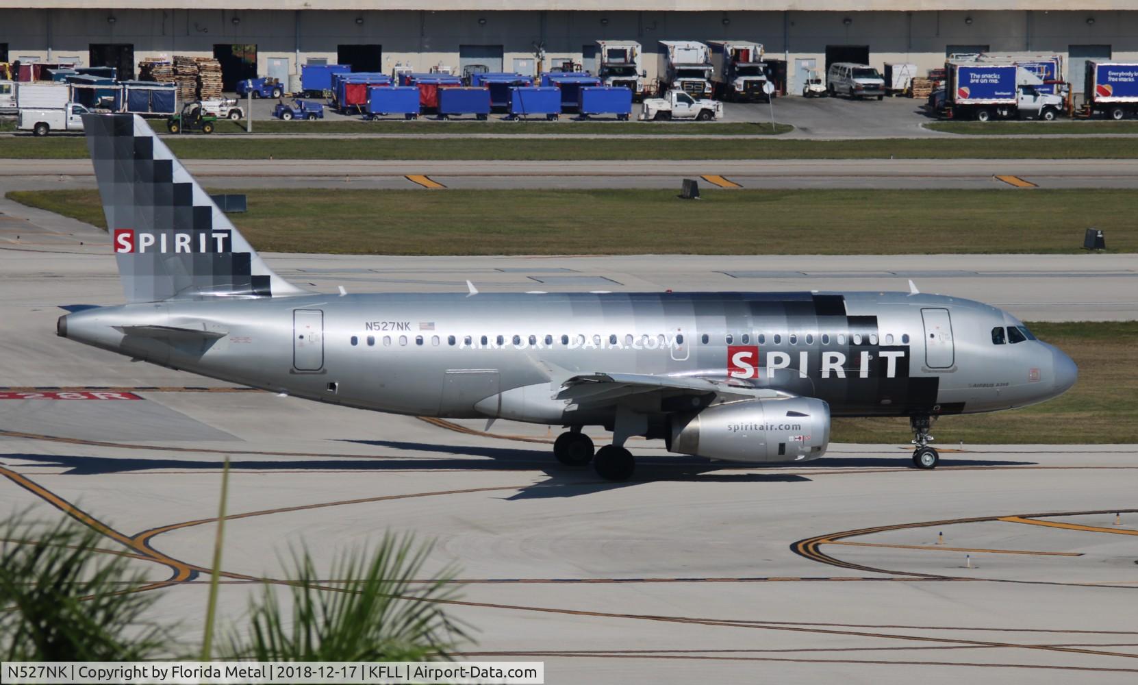 N527NK, 2007 Airbus A319-132 C/N 2978, FLL 2018