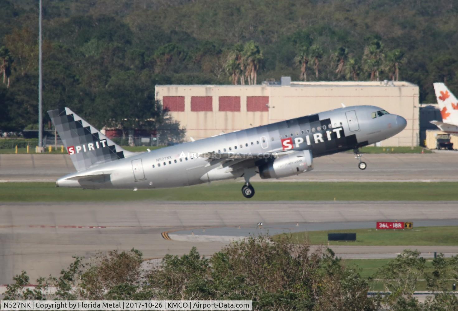 N527NK, 2007 Airbus A319-132 C/N 2978, MCO 2017