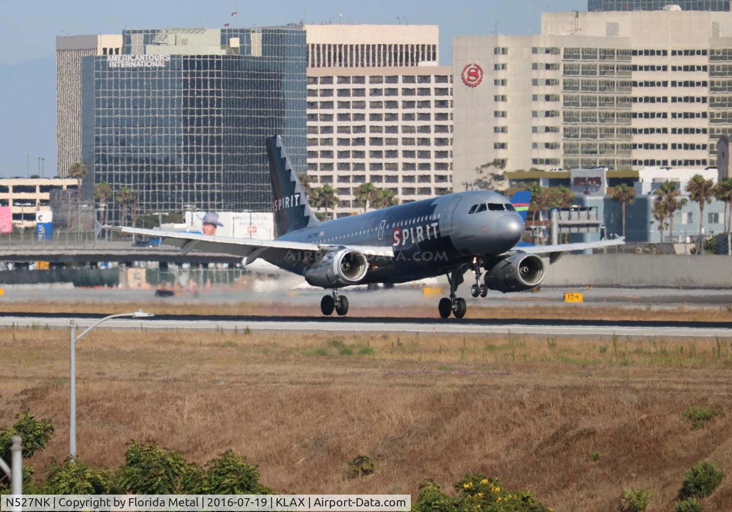 N527NK, 2007 Airbus A319-132 C/N 2978, LAX 2016