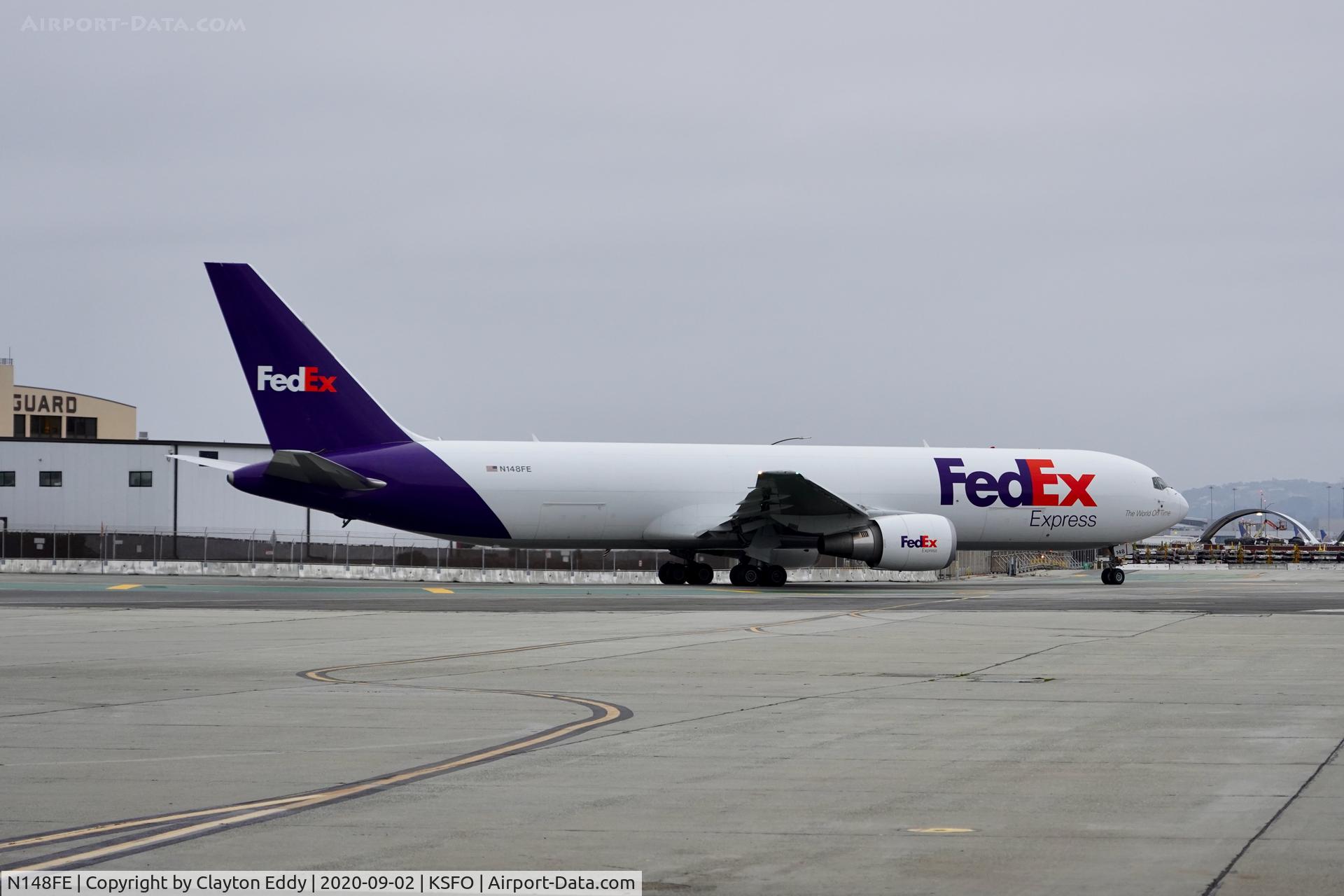 N148FE, 2017 Boeing 767-300F C/N 42728, SFO 2020.