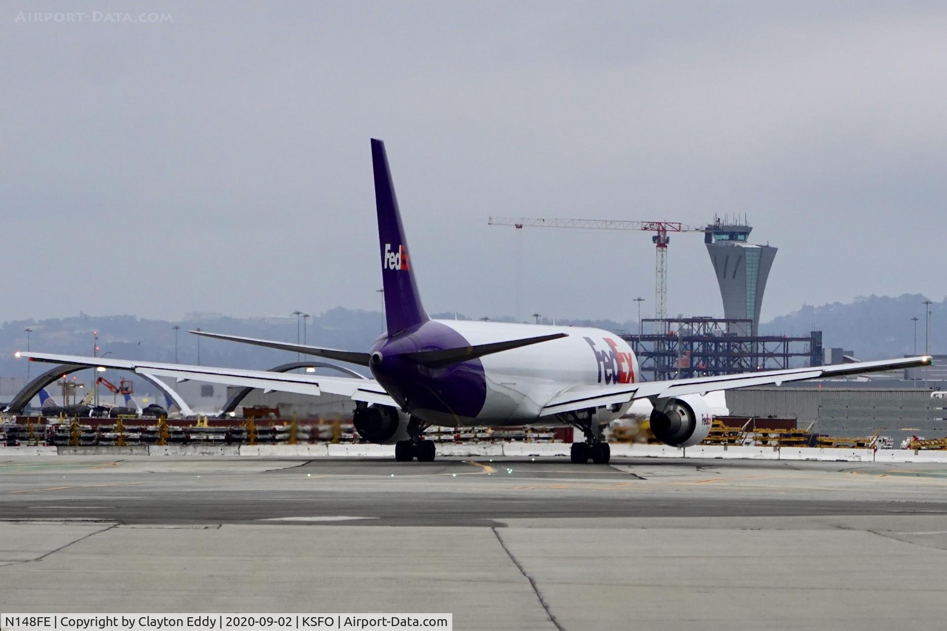 N148FE, 2017 Boeing 767-300F C/N 42728, SFO 2020.