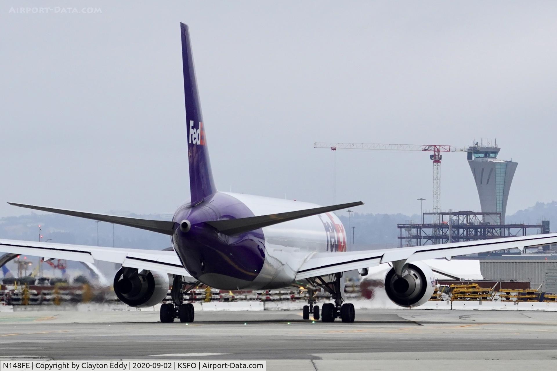 N148FE, 2017 Boeing 767-300F C/N 42728, SFO 2020.