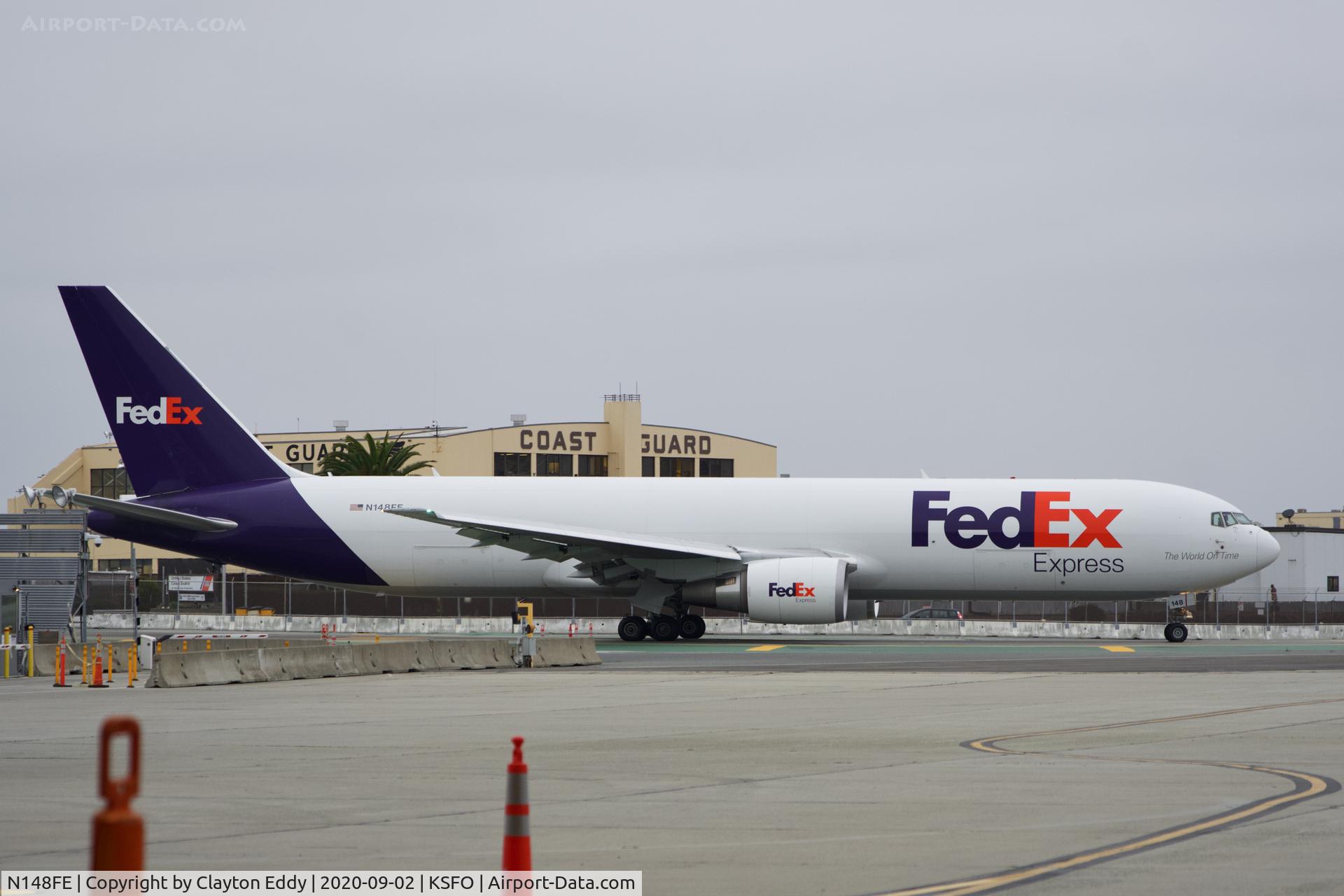 N148FE, 2017 Boeing 767-300F C/N 42728, SFO 2020.