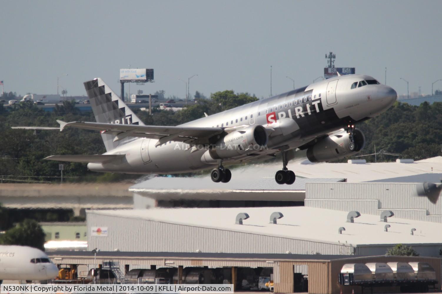 N530NK, 2007 Airbus A319-132 C/N 3017, FLL 2014