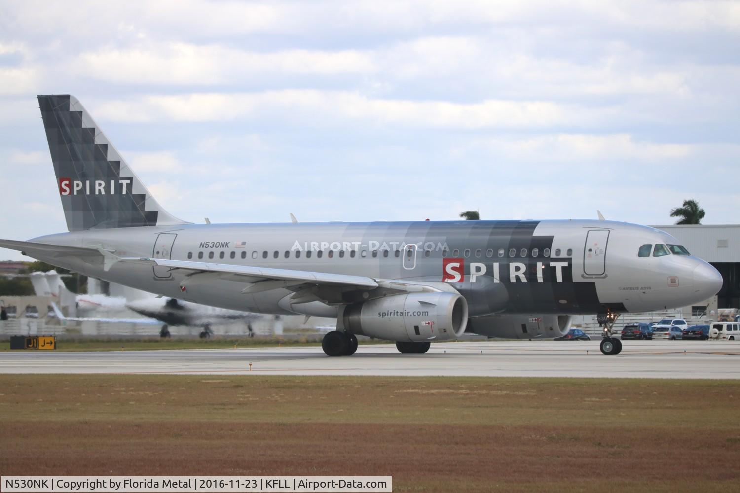 N530NK, 2007 Airbus A319-132 C/N 3017, FLL 2016
