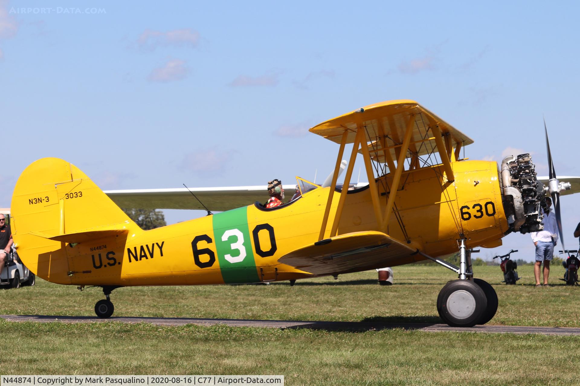 N44874, 1941 Naval Aircraft Factory N3N-3 C/N 3033, N3N-3