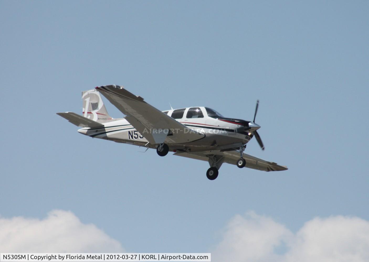 N530SM, Hawker Beechcraft Corp G36 Bonanza C/N E-3968, ORL 2012