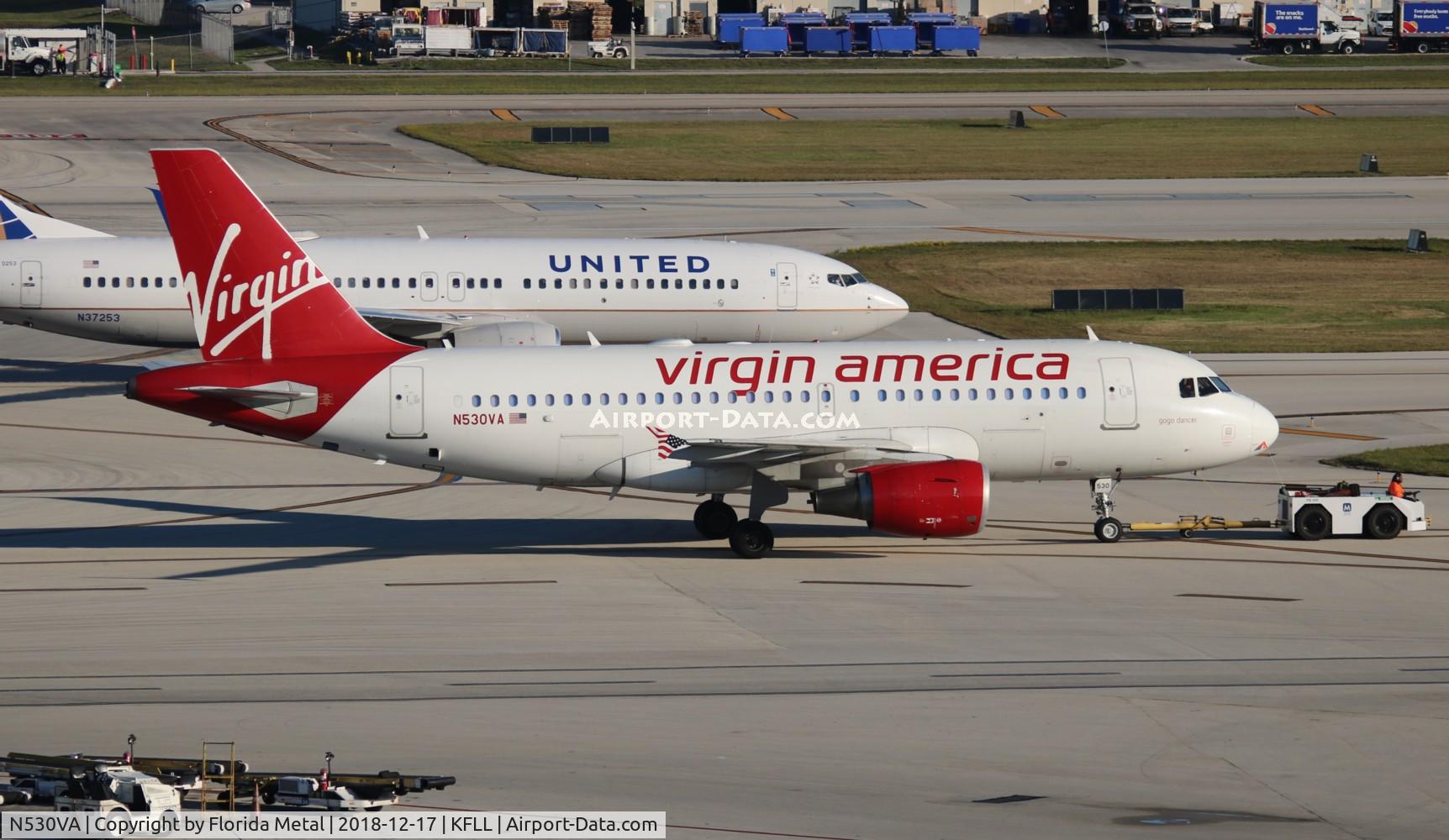 N530VA, 2008 Airbus A319-115 C/N 3686, FLL 2018