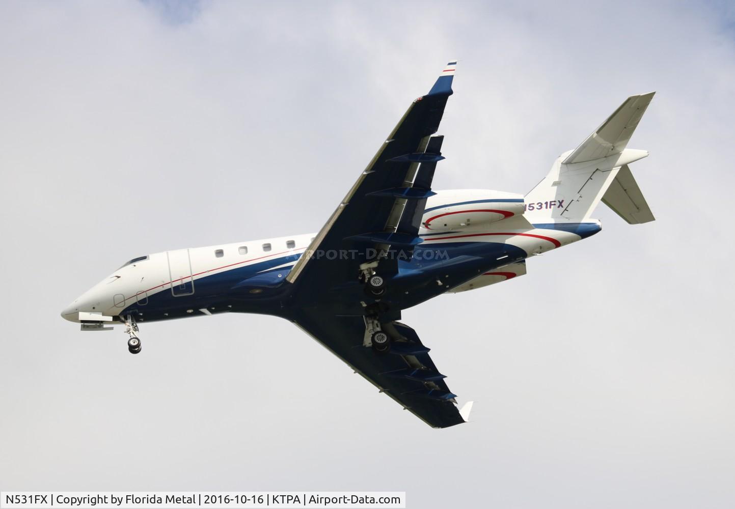 N531FX, 2007 Bombardier Challenger 300 (BD-100-1A10) C/N 20150, TPA 2016