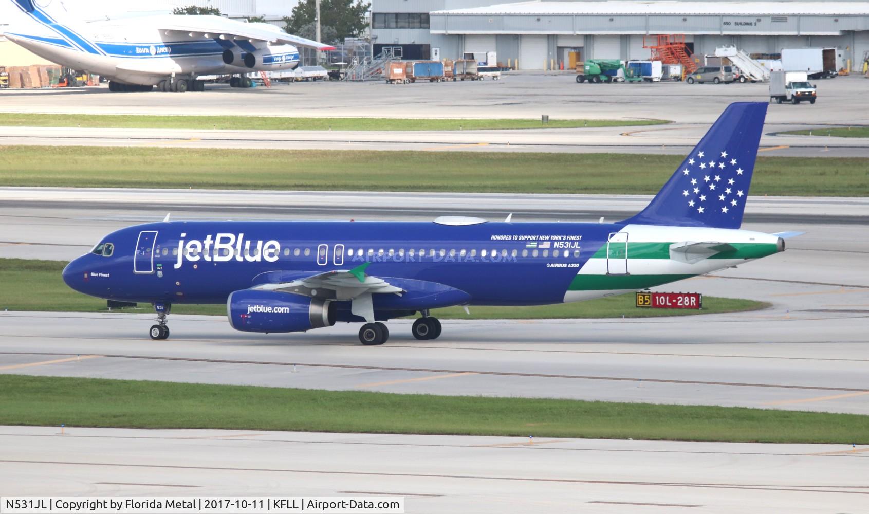 N531JL, 2001 Airbus A320-232 C/N 1650, FLL 2017