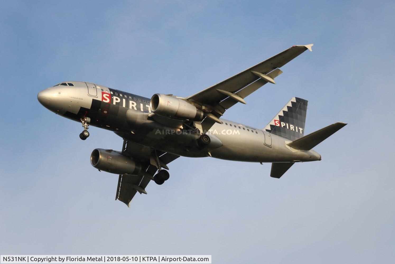 N531NK, 2007 Airbus A319-132 C/N 3026, TPA 2018