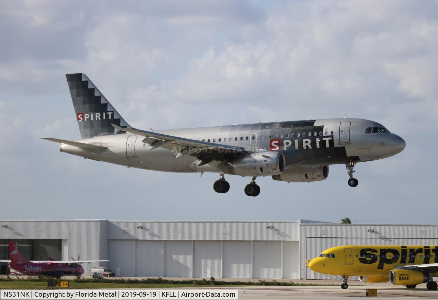 N531NK, 2007 Airbus A319-132 C/N 3026, FLL 2019