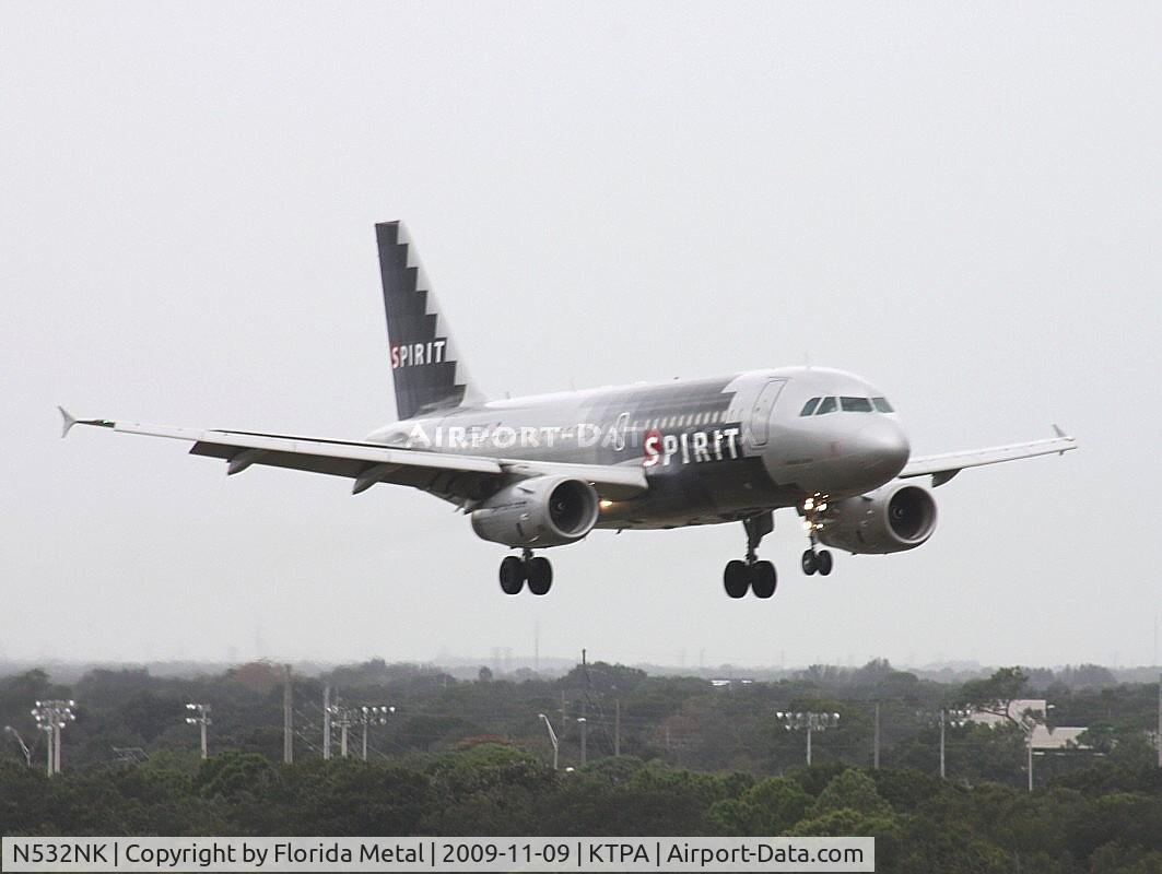 N532NK, 2007 Airbus A319-132 C/N 3165, TPA 2009
