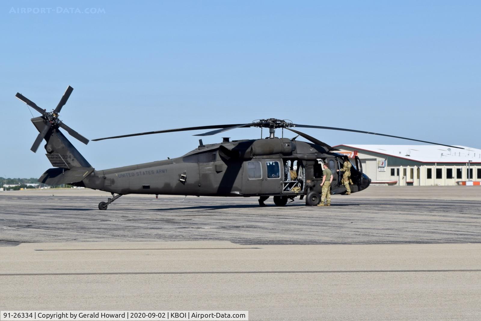 91-26334, 1991 Sikorsky UH-60L Black Hawk C/N 70-1632, Parked on north GA ramp.
