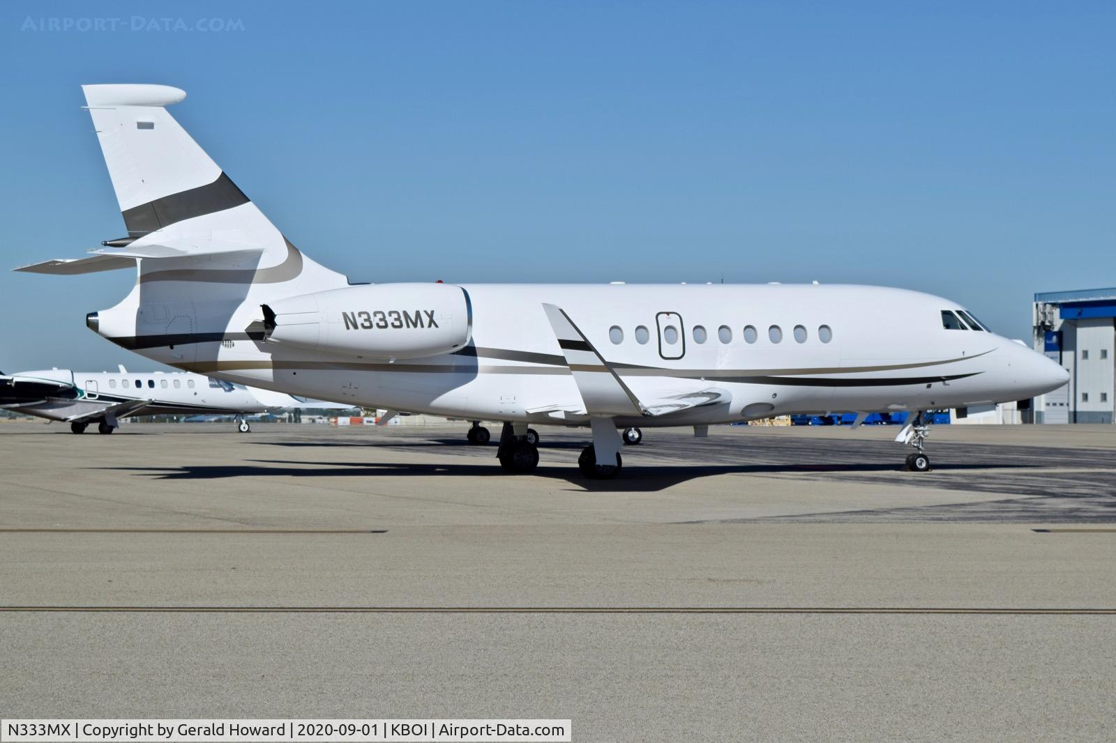 N333MX, 2007 Dassault Falcon 2000EX C/N 120, Parked on north GA ramp.