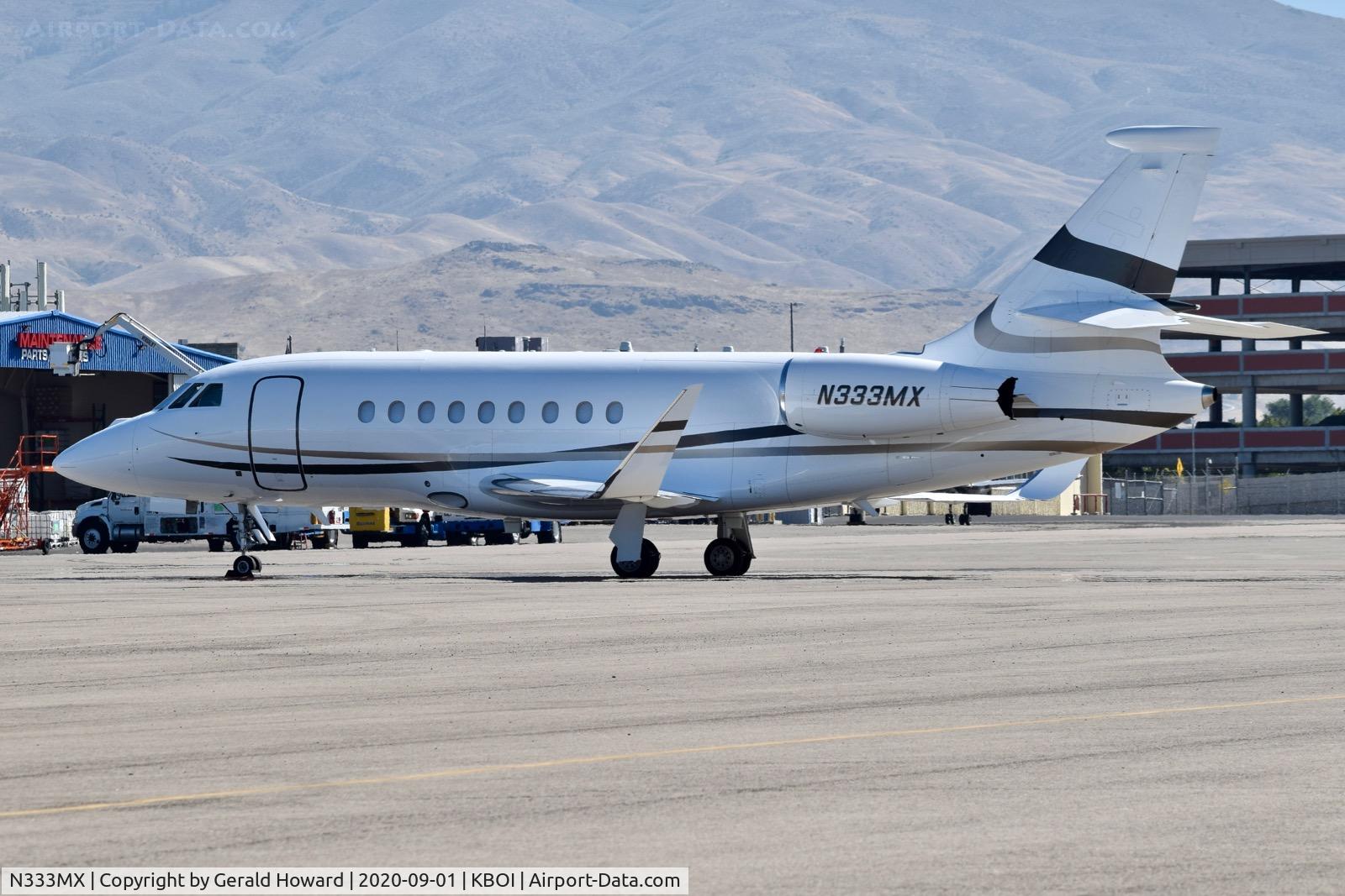 N333MX, 2007 Dassault Falcon 2000EX C/N 120, Parked on north GA ramp.