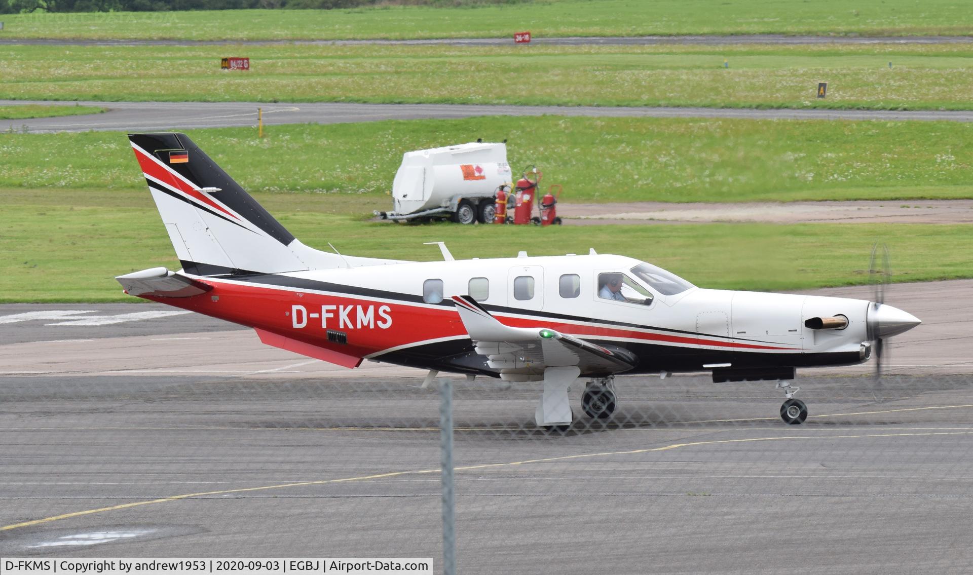 D-FKMS, Socata TBM-700N (TBM-930) C/N 1168, D-FKMS at Gloucestershire Airport.