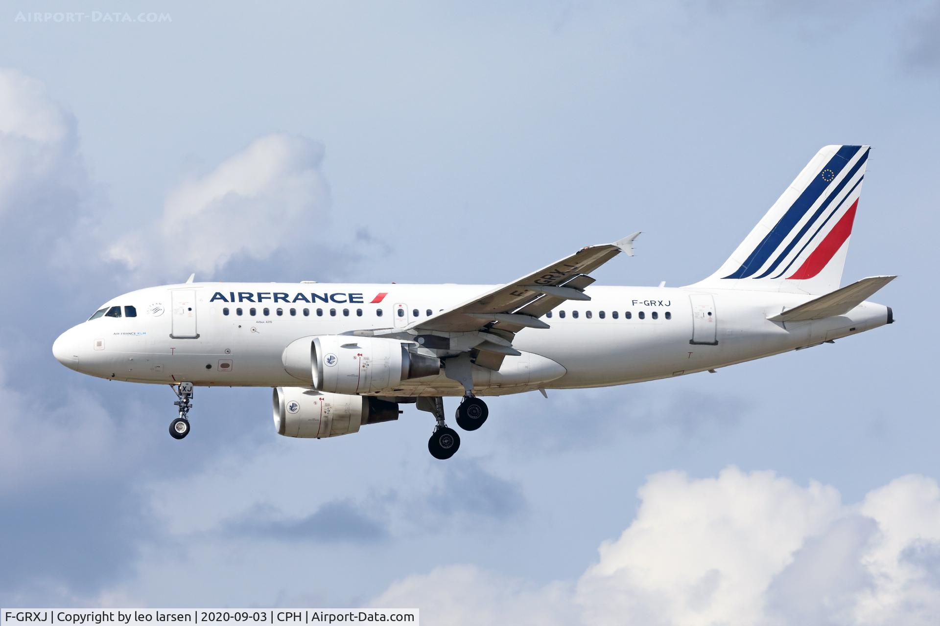 F-GRXJ, 2005 Airbus A319-115LR C/N 2456, Copenhagen 3.9.2020