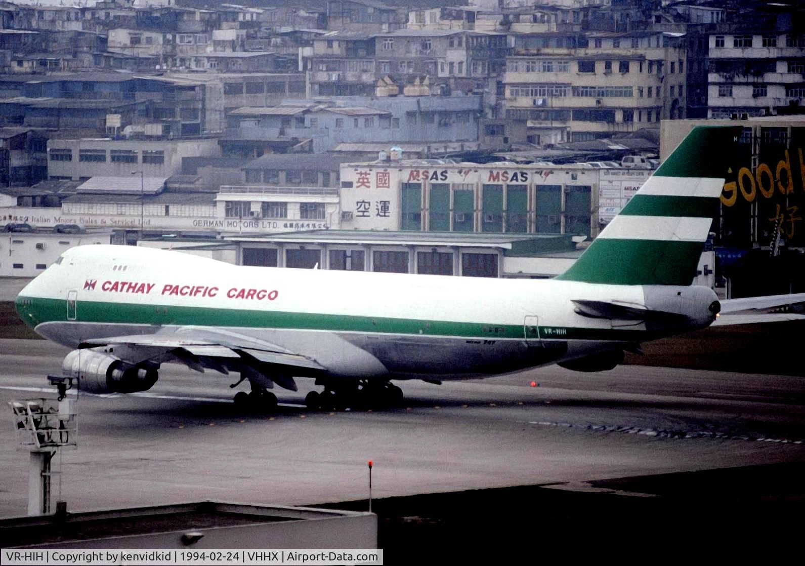 VR-HIH, 1984 Boeing 747-267B C/N 23120, At Hong Kong Airport (Kai Tak) on a George Pick Aviation Tour.